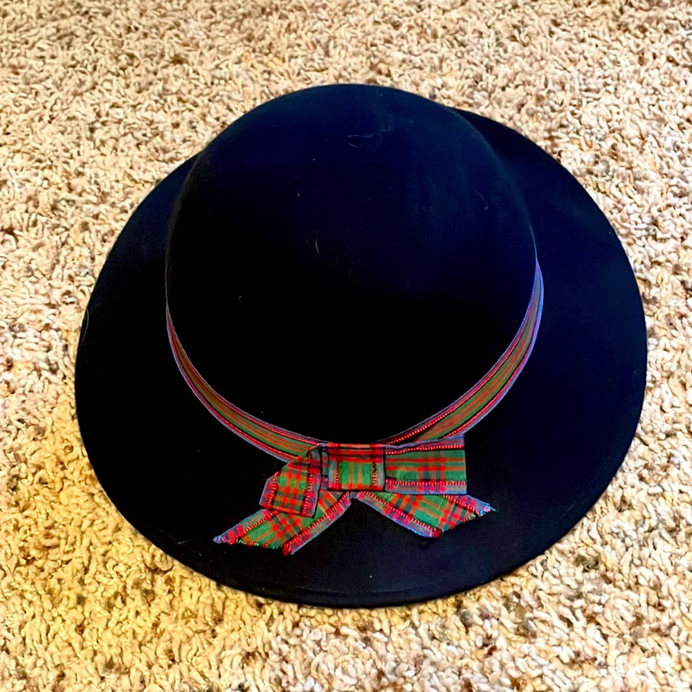Vintage Lancaster Navy Blue 100% Wool Hat